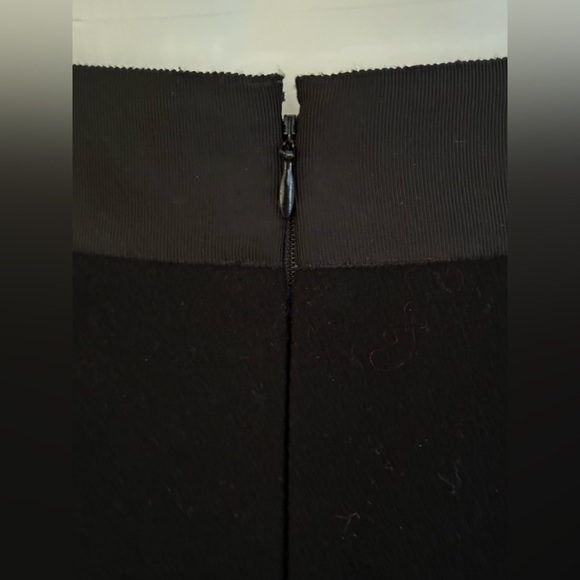 J Crew Black Layered Ruffle Shirt. 80% Wool Elastic Waist Thick Material… - Picture 9 of 14